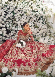 Pakistani Red Bridal Lehenga Online for Wedding Lehenga Look