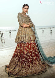 Pakistani Red Bridal Lehenga