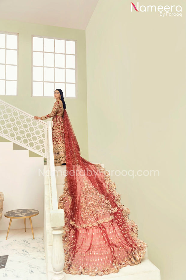 Pakistani Red Dress