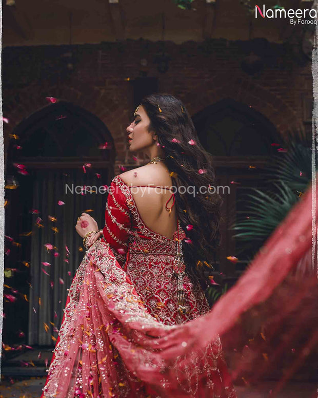 Pakistani Red Lehenga Bridal 