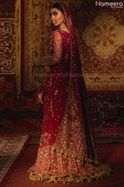 Pakistani Red Lehenga Choli for Wedding Wear
