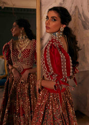 Pakistani Red Lehnga Dress 