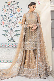 Pakistani Short Frock with Bridal Gharara Online