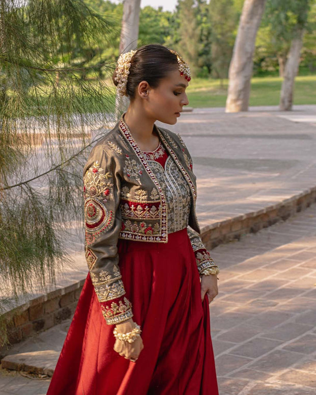 Pakistani Short Jacket Style Salwar Kameez Frock for Ladies 2022