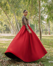 Pakistani Short Jacket Style Salwar Kameez Frock for Ladies