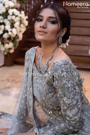 Pakistani Silver Dress