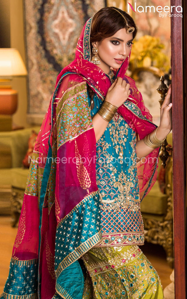 Pakistani Traditional Mehndi Dresses