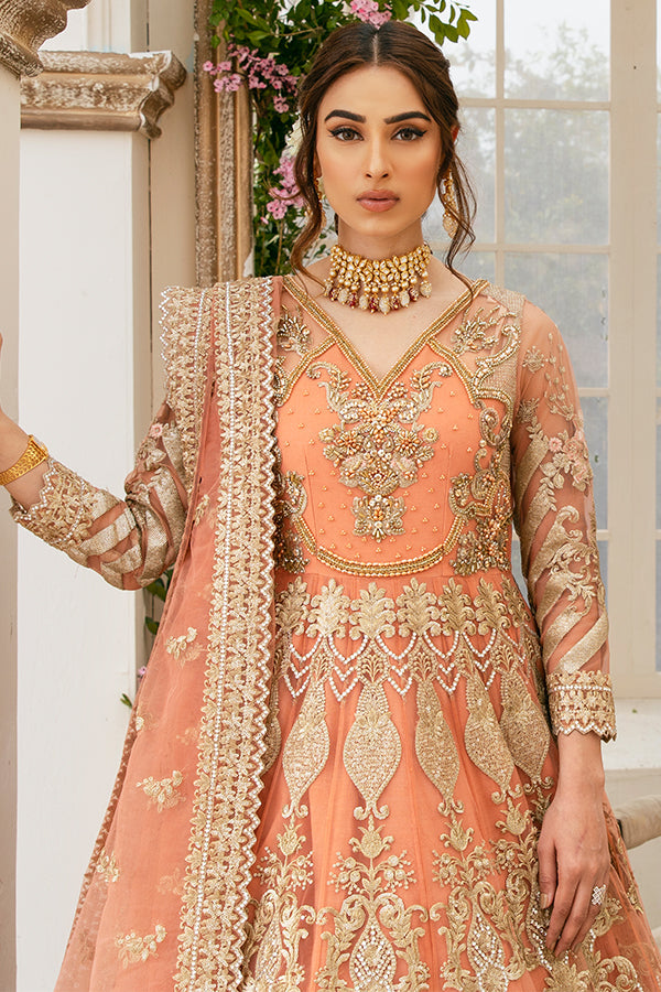 Pakistani Traditional Pishwas with Lehenga Dress for Bride