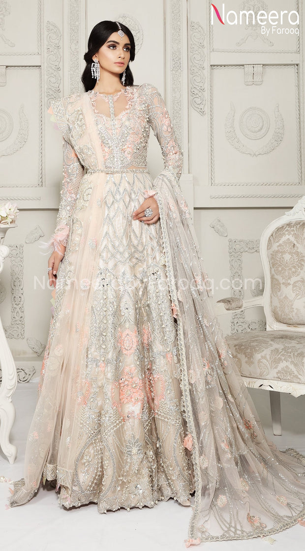 Pakistani Walima Bridal Dress with Embroidery