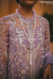 Pakistani Wedding Party Dress for Ladies Neckline Embroidery