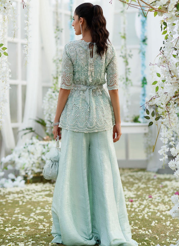 open lace back dress Embellished Pakistani Wedding Dress Designer Peplum Suit Nameera by Farooq open lace back dress Embellished Pakistani Wedding Dress Designer Peplum Suit Nameera by Farooq