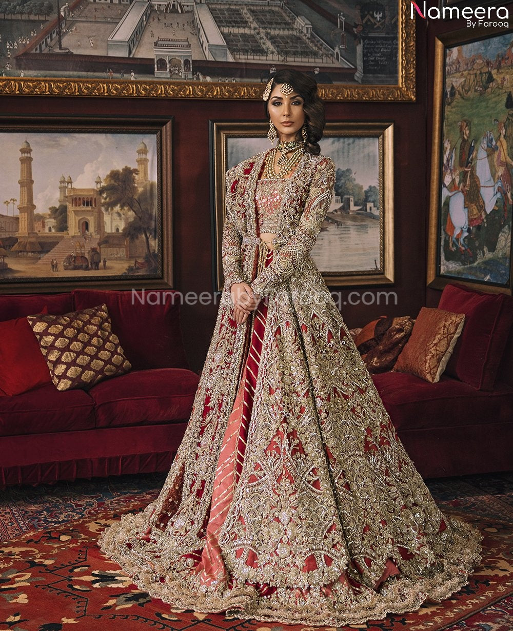 Pakistani Wedding Dress Red