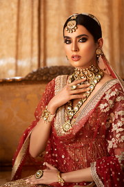 Pakistani Wedding Dress Red Pink Lehenga for Pakistani 