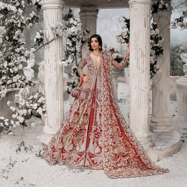red pakistani wedding dress Pink Peach or Red love how these brides created their own looks