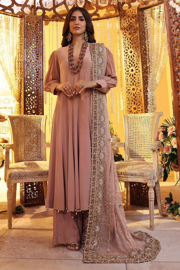 Pakistani Wedding Dress in Angrakha and Sharara Style
