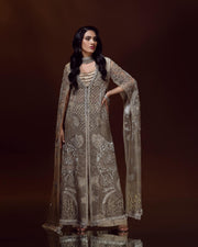 Pakistani Wedding Dress in Embellished Jacket Style