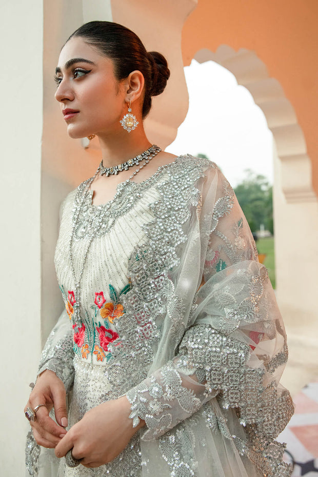 Buy Pakistani Wedding Dress Pishwas Style With Dupatta – Nameera by Farooq