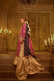 Pakistani Wedding Dress in Farshi Gharara Kameez Dupatta Style