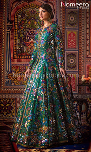 Pakistani Wedding Dress in Green