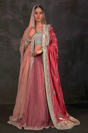 Pakistani Wedding Dress in Lehenga Choli Dupatta Style