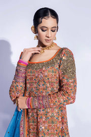 Pakistani Wedding Dress in Long Kameez Churidar Style Online