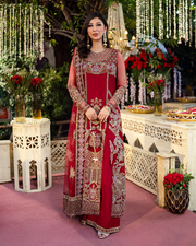 Pakistani Wedding Dress in Long Kameez Trouser Style