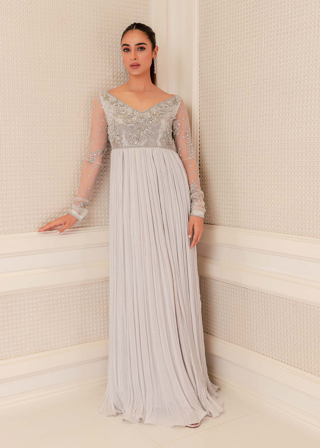 Pakistani Wedding Dress in Maxi and Dupatta Style