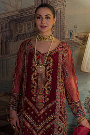 Pakistani Wedding Dress in Organza Kameez Trouser Style Online