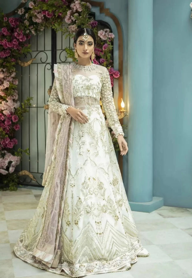 Pakistani Wedding Dress in Pishwas Frock Trousers Style