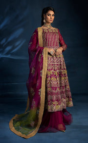 Pakistani Wedding Dress in Pishwas and Sharara Style