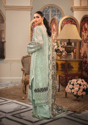 Pakistani Wedding Dress in Sage Green Shade Latest