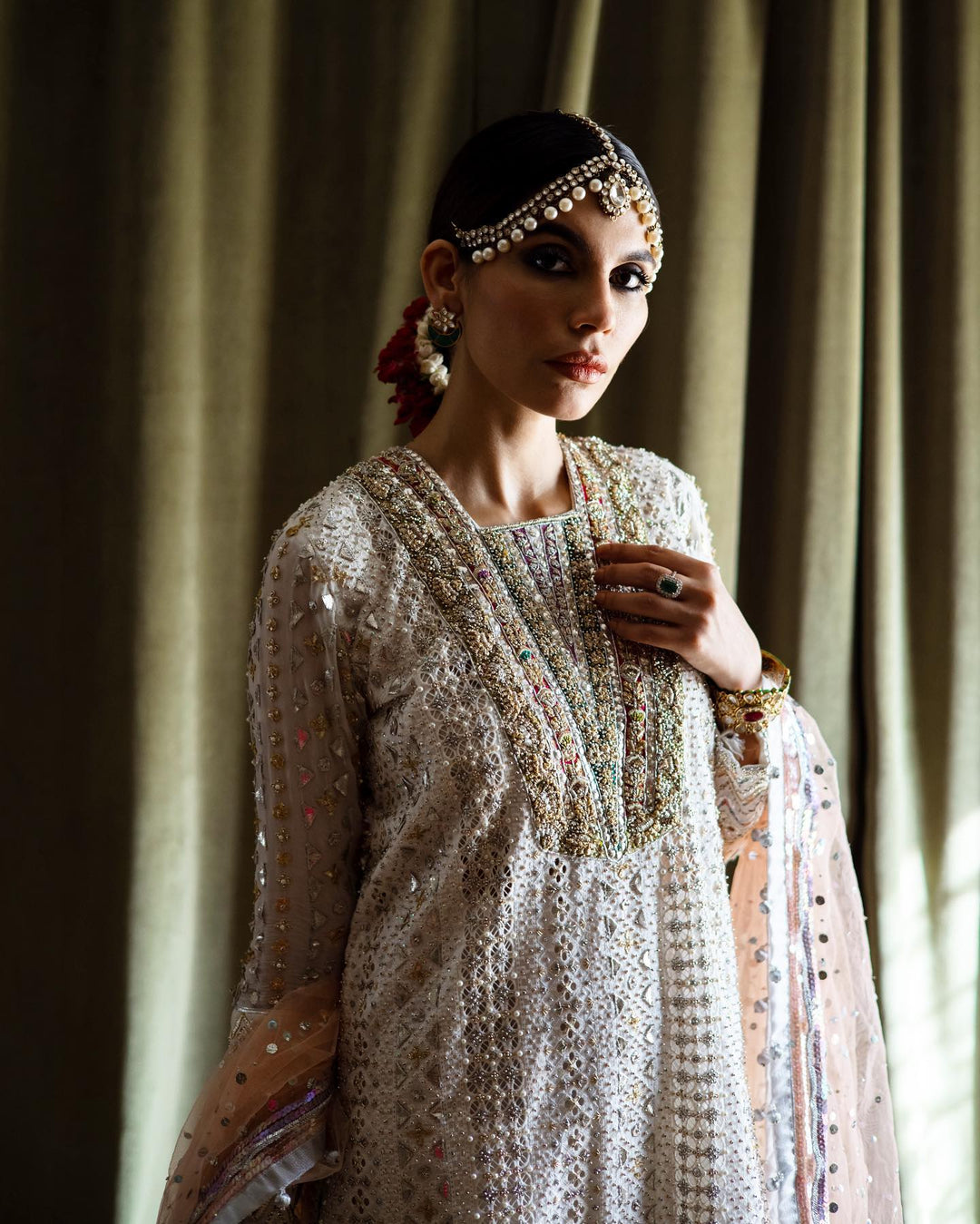 Pakistani Wedding Dress in Salwar Kameez Dupatta Style Online