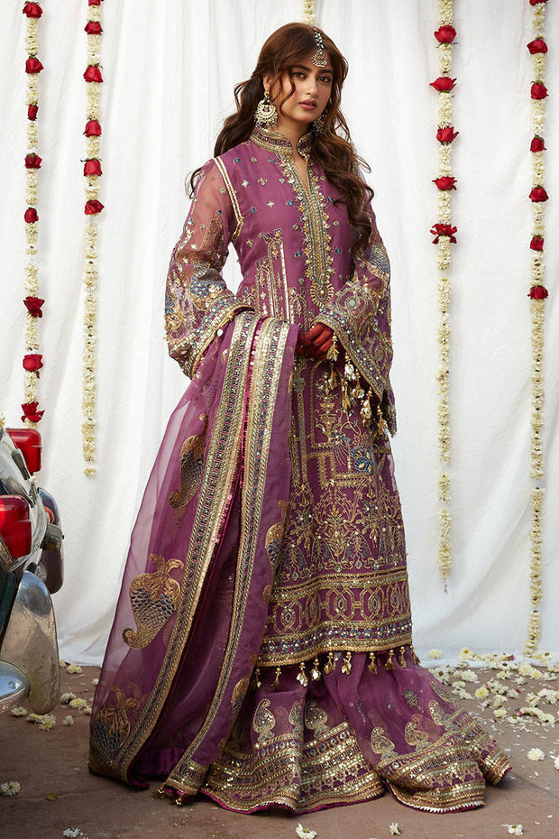 Pakistani Wedding Gharara Dress in Premium Organza