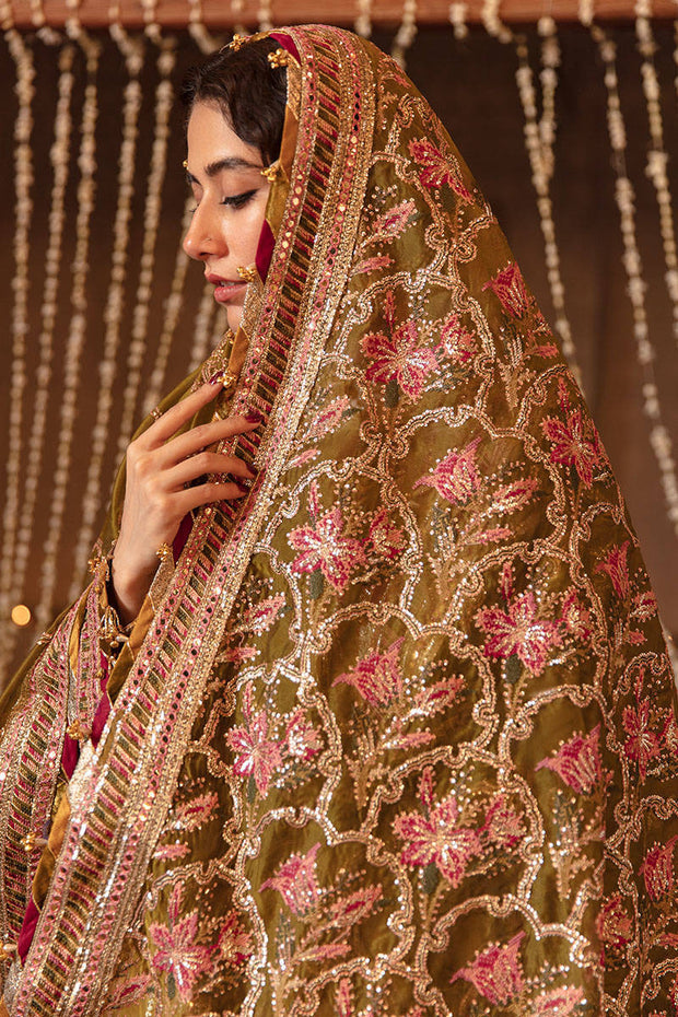 Pakistani Wedding Gharara Kameez and Dupatta