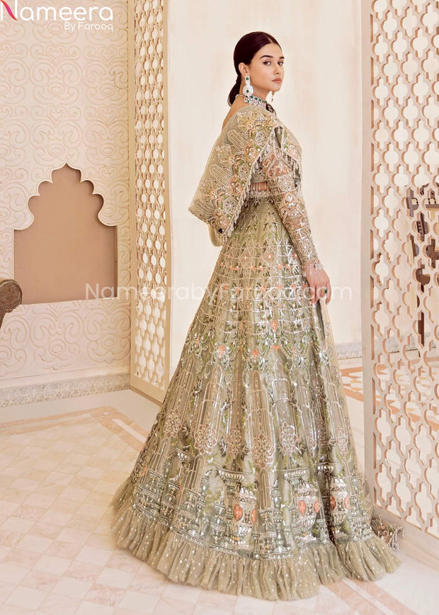 Latest Pakistani Lehenga Choli Design for Party Online – Nameera