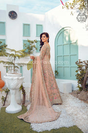 Pakistani Wedding Maxi Dress for Bride Online Backside Look
