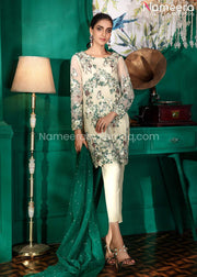 Pakistani Wedding Net Shirt with Trouser Dress 2022
