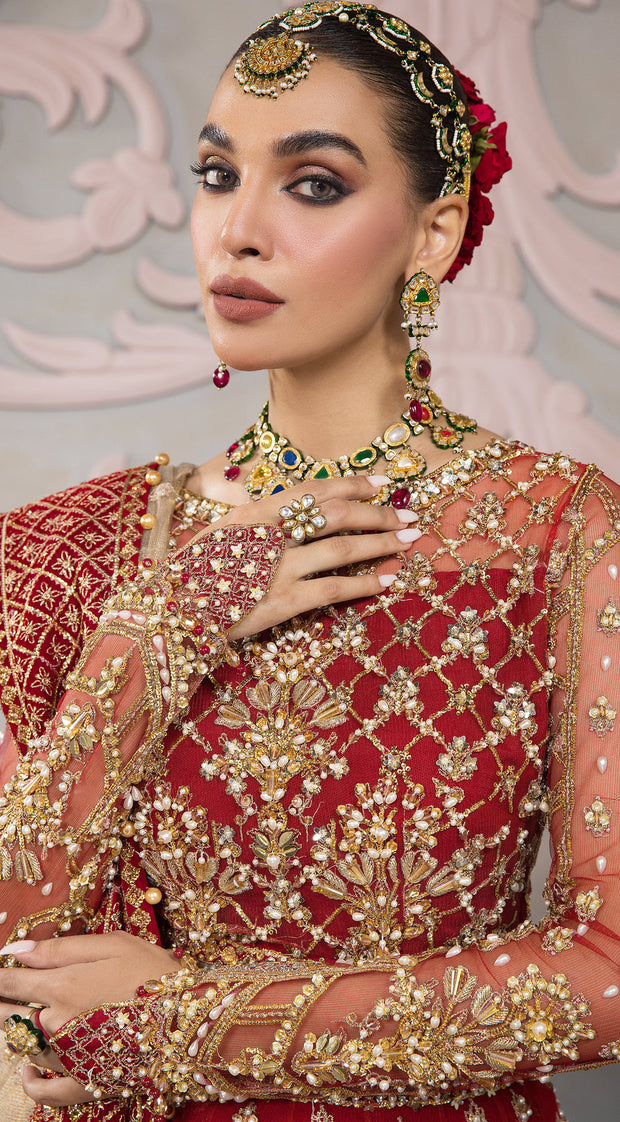 Pakistani Wedding Red Bridal Lehenga