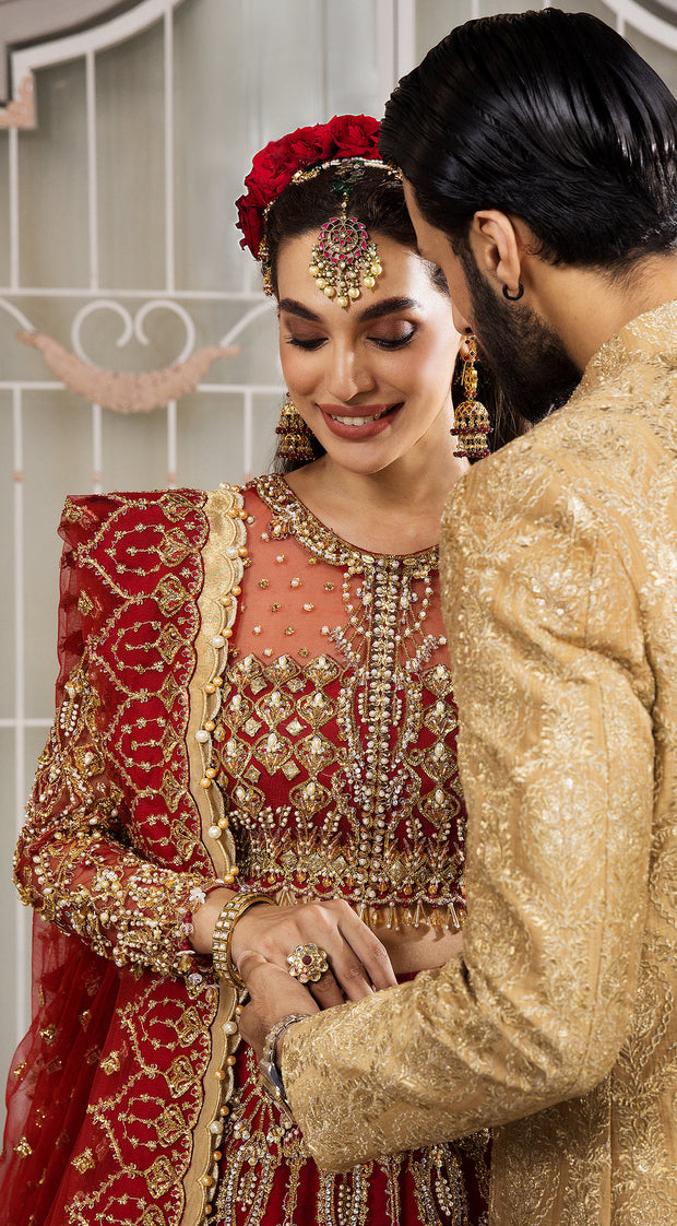 Pakistani Wedding Red Lehenga Choli