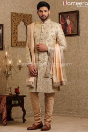 Pakistani Wedding Sherwani for Groom Online 2021 Front Look