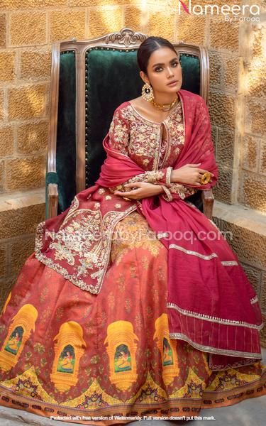 Pakistani Wedding Wear Gown Lehenga Choli Dress