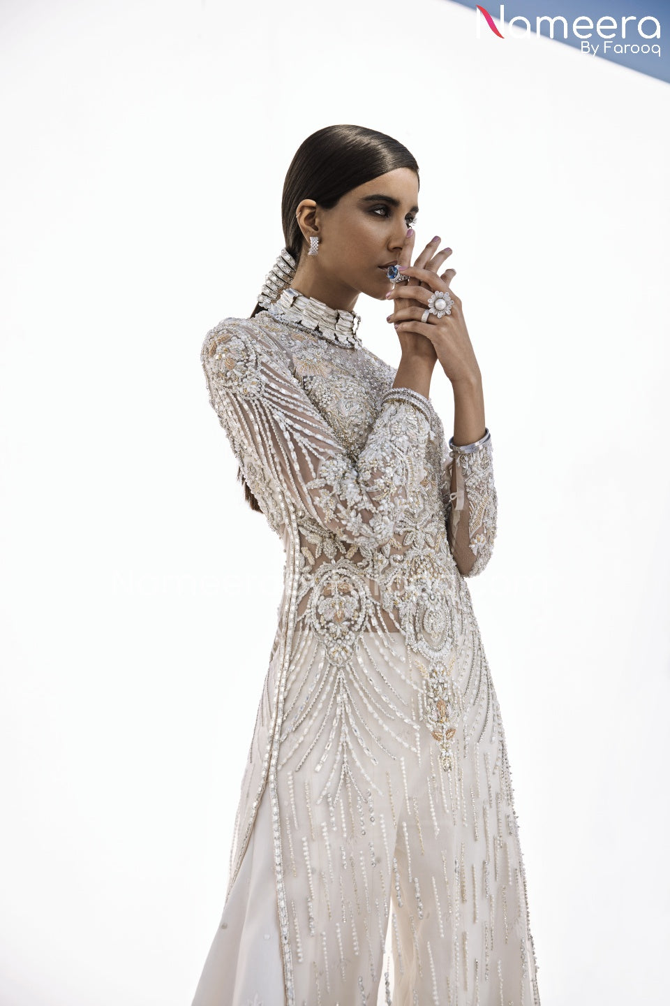 Pakistani White Dress