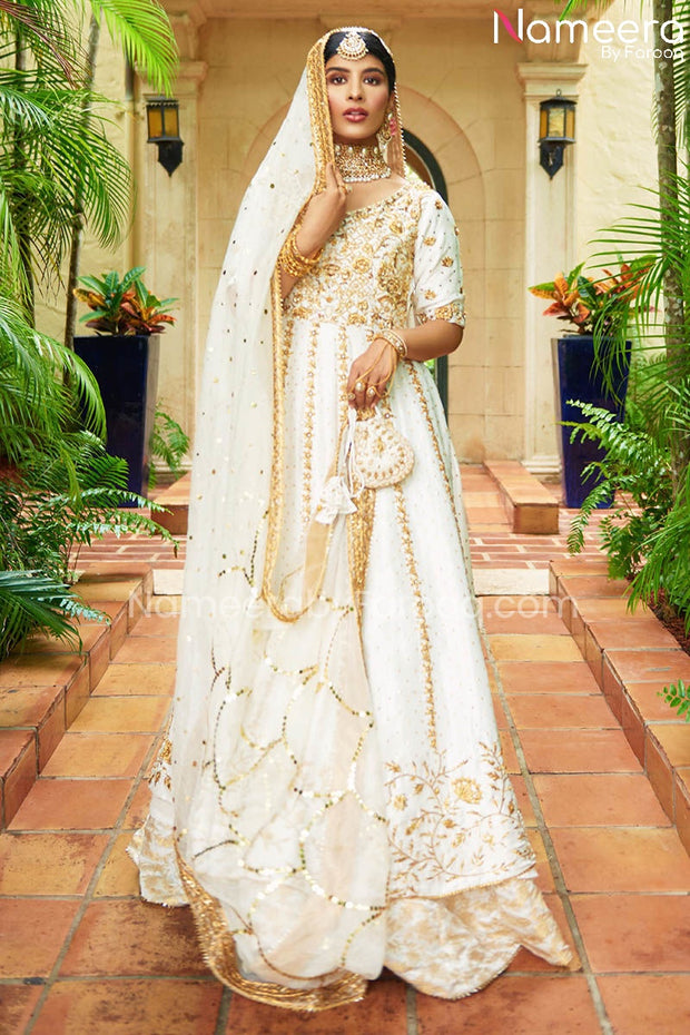 Pakistani White Dress
