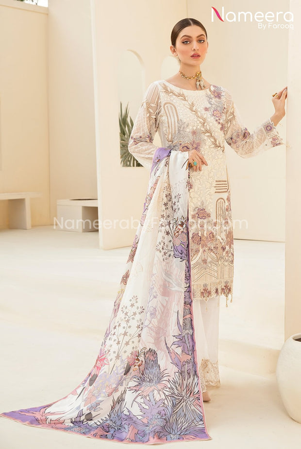 Pakistani White Dress