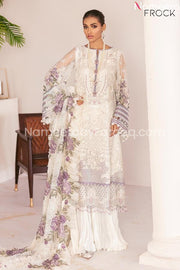 wedding white purple dress