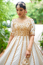 Pakistani White Wedding Dress