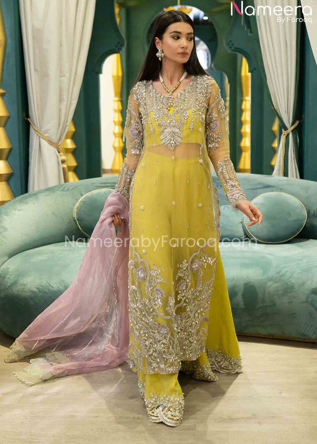 Pakistani Yellow Salwar Kameez