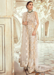 Pakistani Bridal Dress for Wedding in Ivory Color