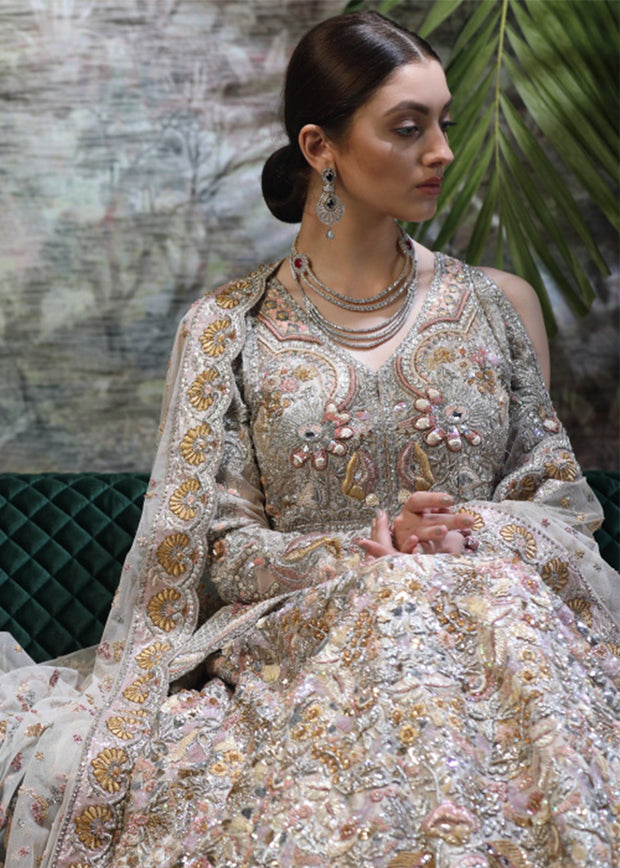 Pakistani Bridal Heavy Peplum Lehnga for Wedding