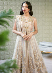 Pakistani Bridal Ivory Color Lehnga for Wedding Overall Look